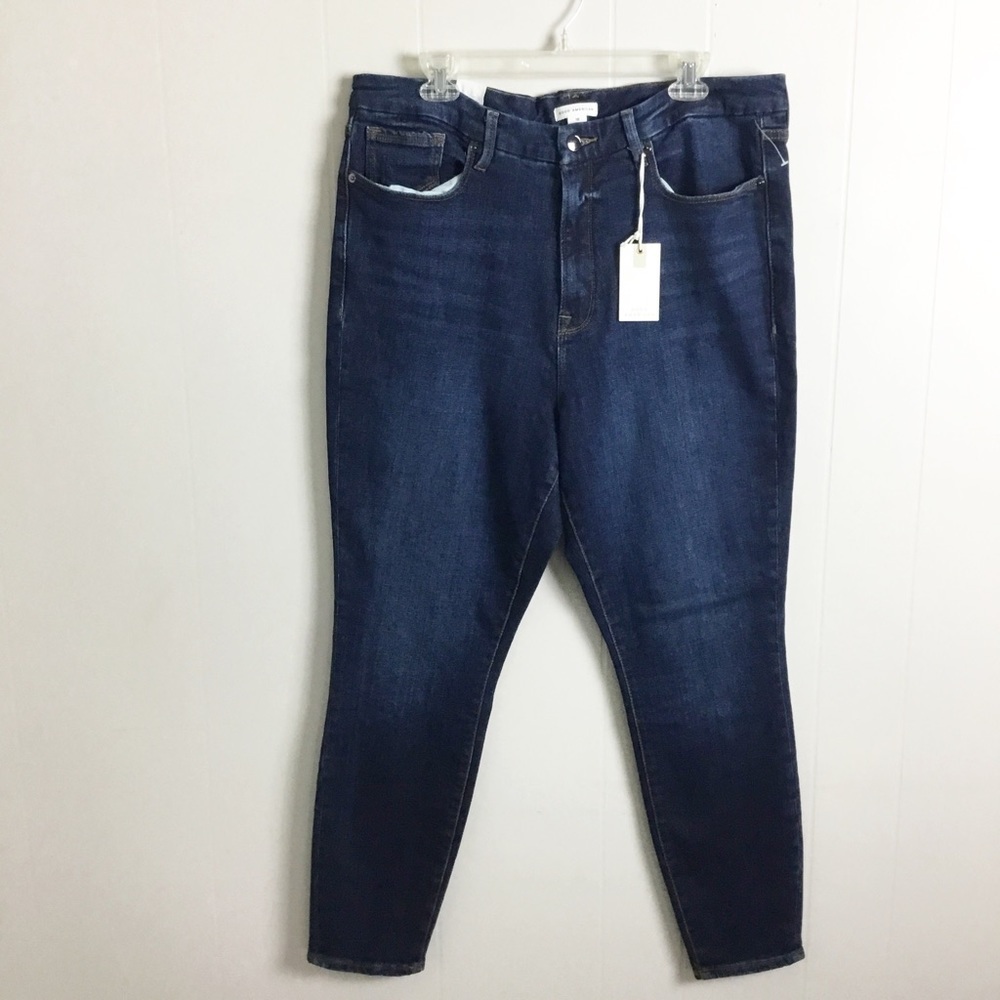 Good American Good Waist W/Chewed Back Pockets Size 18 NWT Jeans Pants New